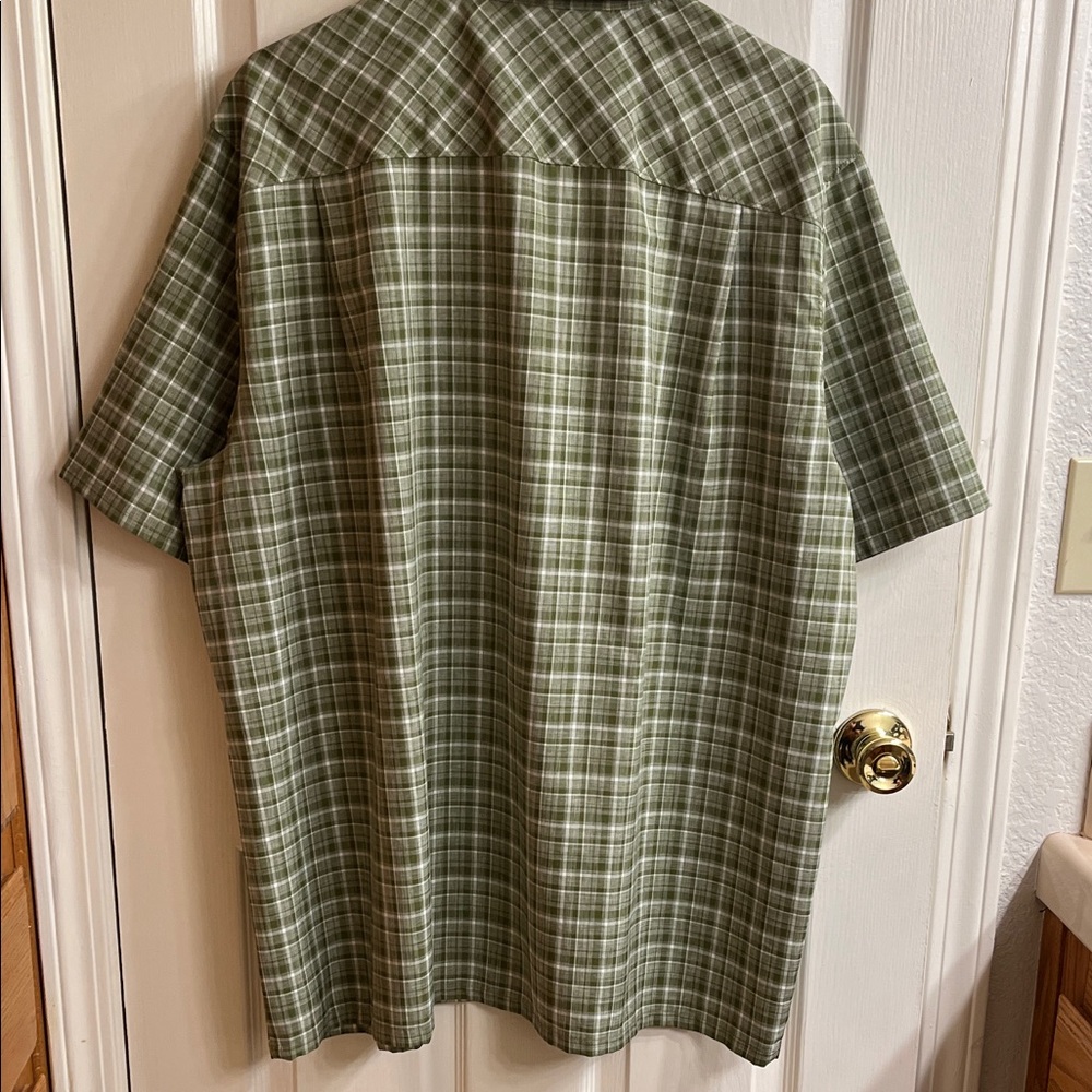 5.11 Tactical Green Plaid Button-Down Shirt - Picture 3 of 6
